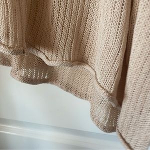 *boutique* Petal Dew distressed beige sweater 2X